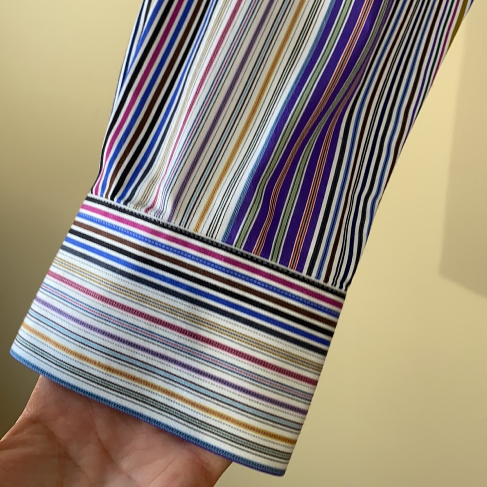 Bugatchi Shaped Fit Button Down Size Medium - image 2